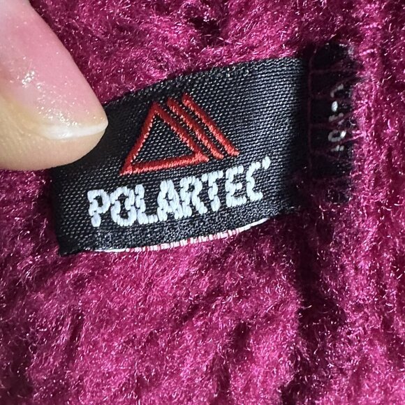 L.L. Bean Vest Full Zip Plush Burgundy Women's Size XL Zippered Pockets Casual - Picture 9 of 11